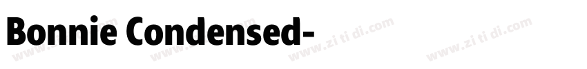 Bonnie Condensed字体转换 Bonnie Condensed字体转换